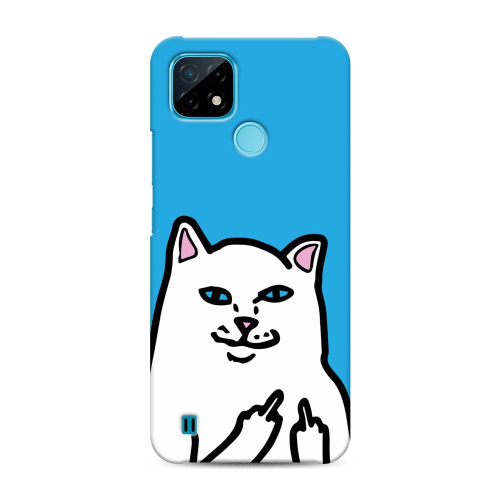 

Пластиковый чехол "Кот жесть" на Realme C21, 254920-7