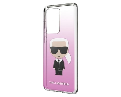 фото Чехол karl lagerfeld karl iconik hard gradient pink для samsung galaxy s20 ultra