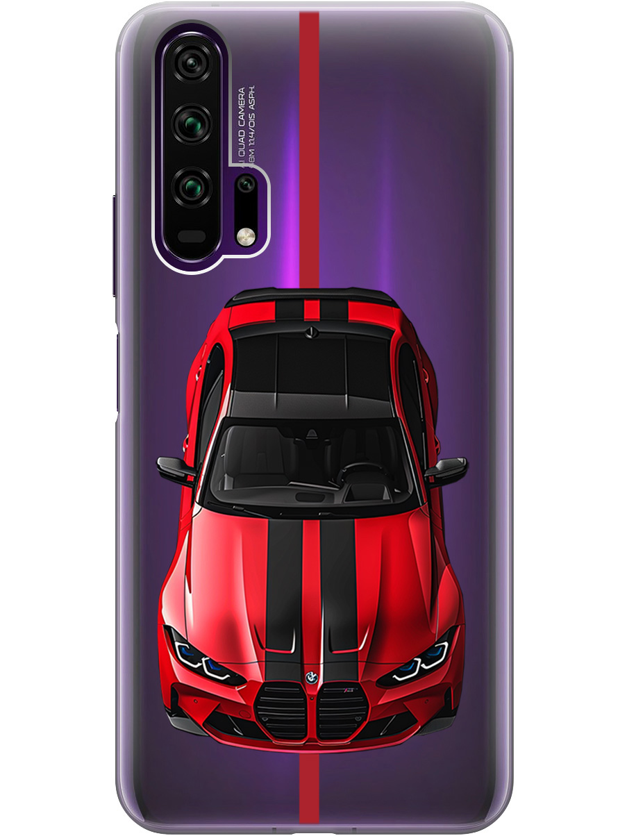 

Силиконовый чехол на Honor 20 Pro с принтом "Красный БМВ", Прозрачный;голубой, 721700751