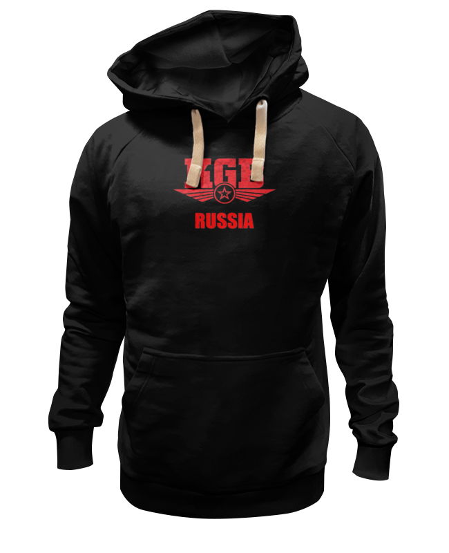 

Худи унисекс Printio Kgb russia черное XL, Черный, Kgb russia