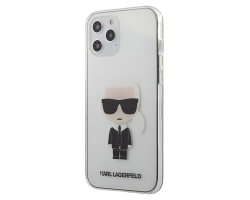 фото Чехол karl lagerfeld ikonik karl hard transparent для iphone 12 pro max