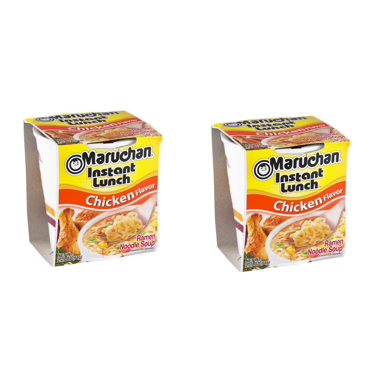 Лапша быстрого приготовления Maruchan Маручан со вкусом курицы 2 шт по 64 г