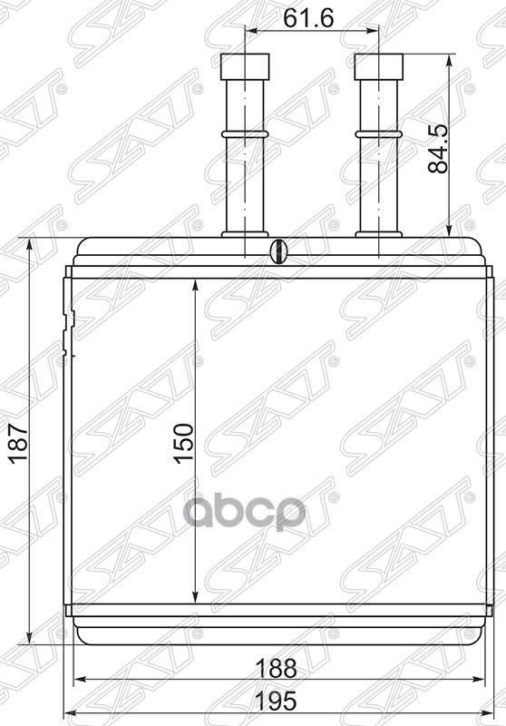 

Радиатор Отопителя Салона Daewoo Kalos 02-/Chevrolet Aveo 05- Sat St-Dw07-395-0