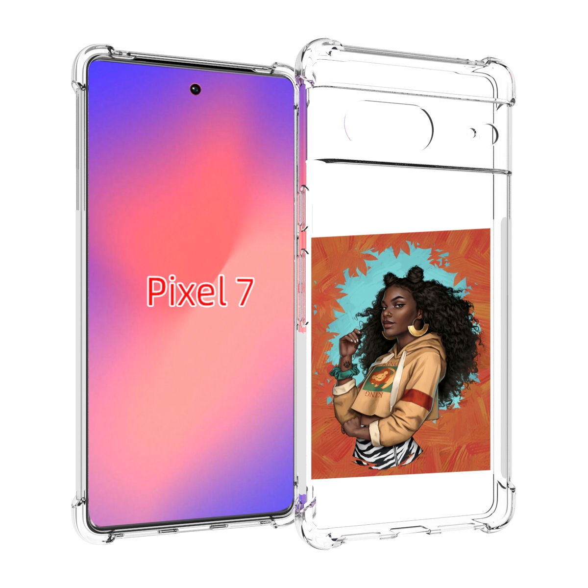 

Чехол Mypads Темная-Девушка Женский Для Google Pixel 7, Прозрачный, Tocco