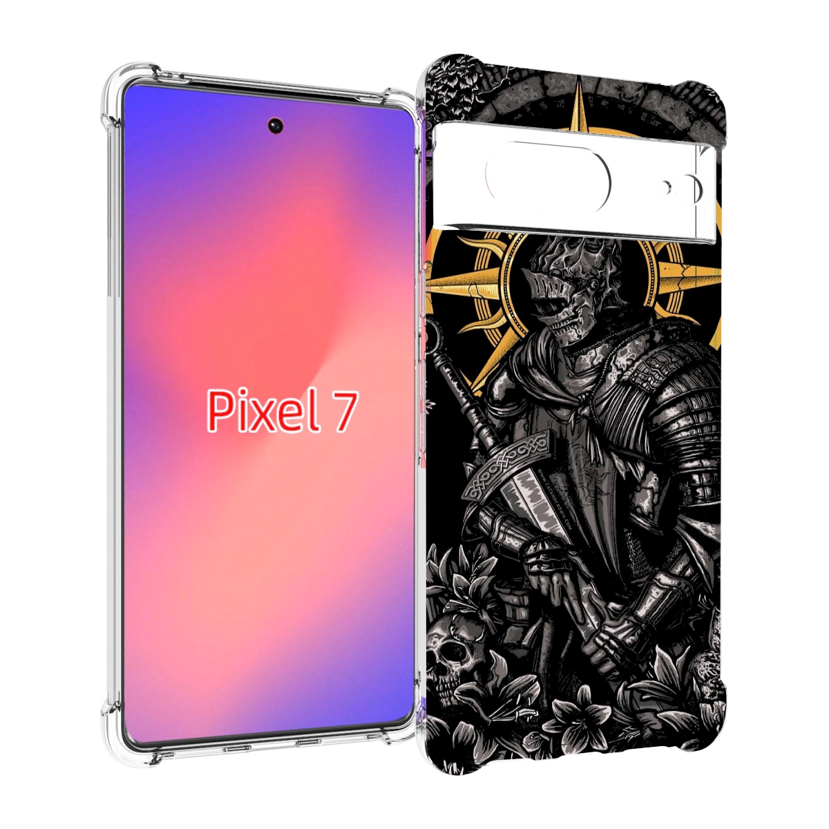 

Чехол Mypads Темный Железный Рыцарь Для Google Pixel 7, Прозрачный, Tocco