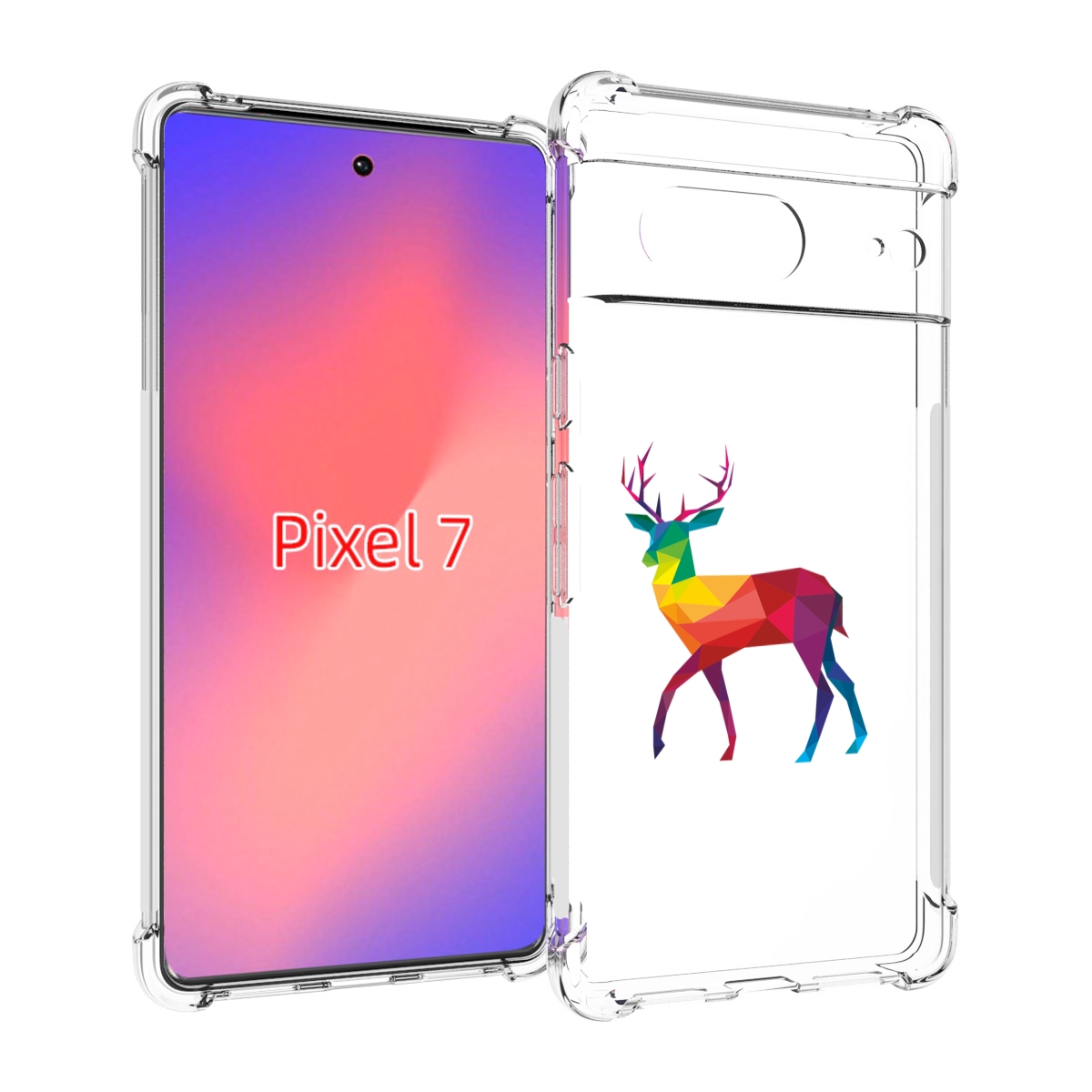 

Чехол Mypads Геометрический Олень Для Google Pixel 7, Прозрачный, Tocco
