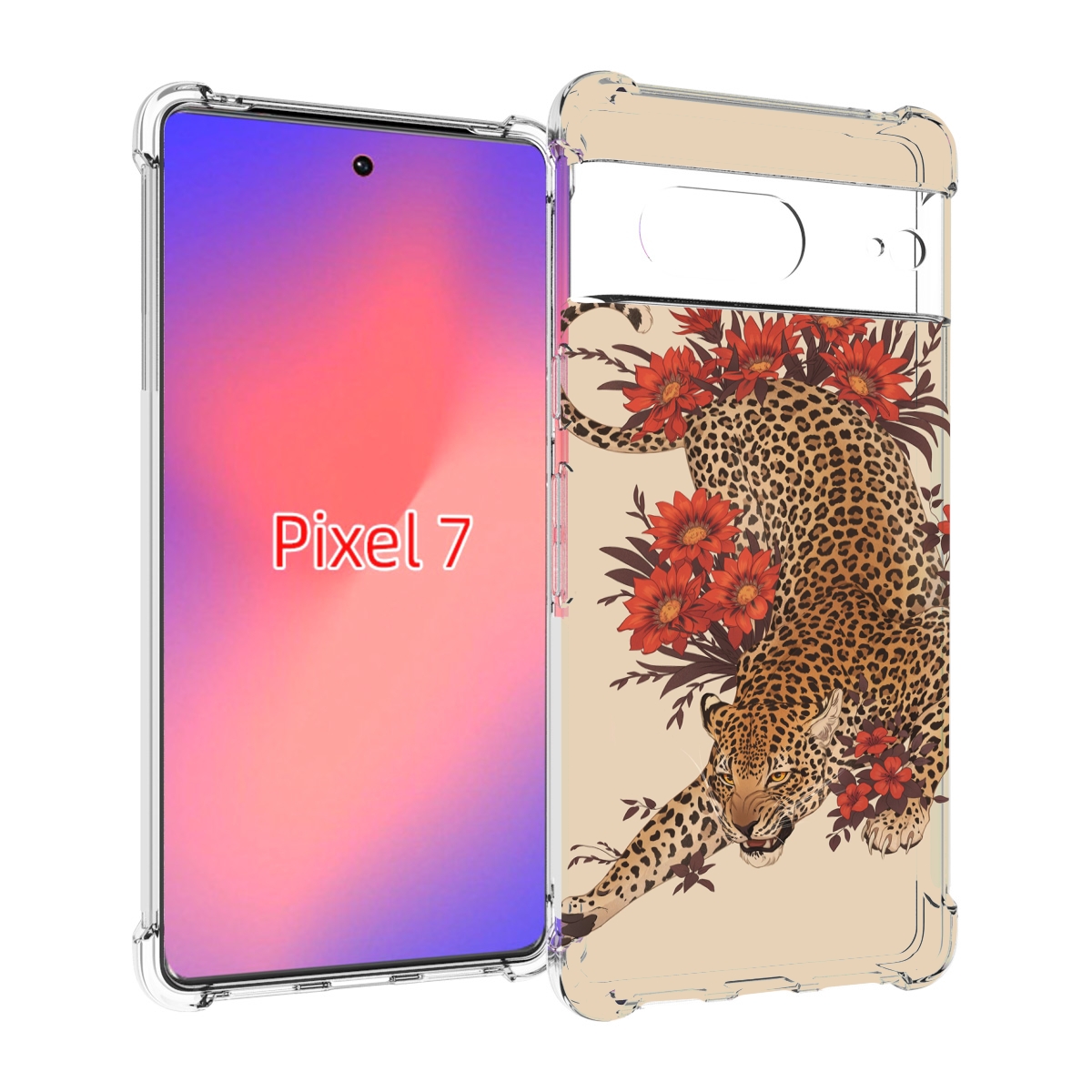 

Чехол Mypads Тигр-Из-Цветов Для Google Pixel 7, Прозрачный, Tocco