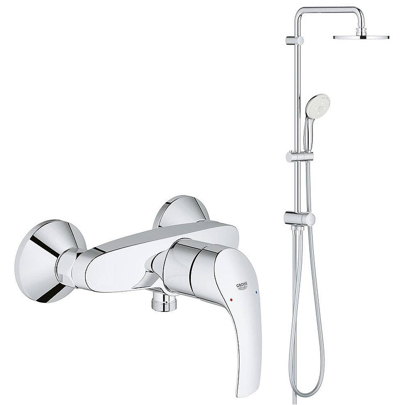 фото Grohe душевая система grohe eurosmart new 124410 хром