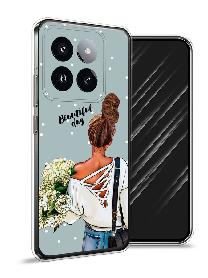 

Чехол Awog на Xiaomi 14 Pro "Beautiful day", Голубой;коричневый;бежевый, 320450-1