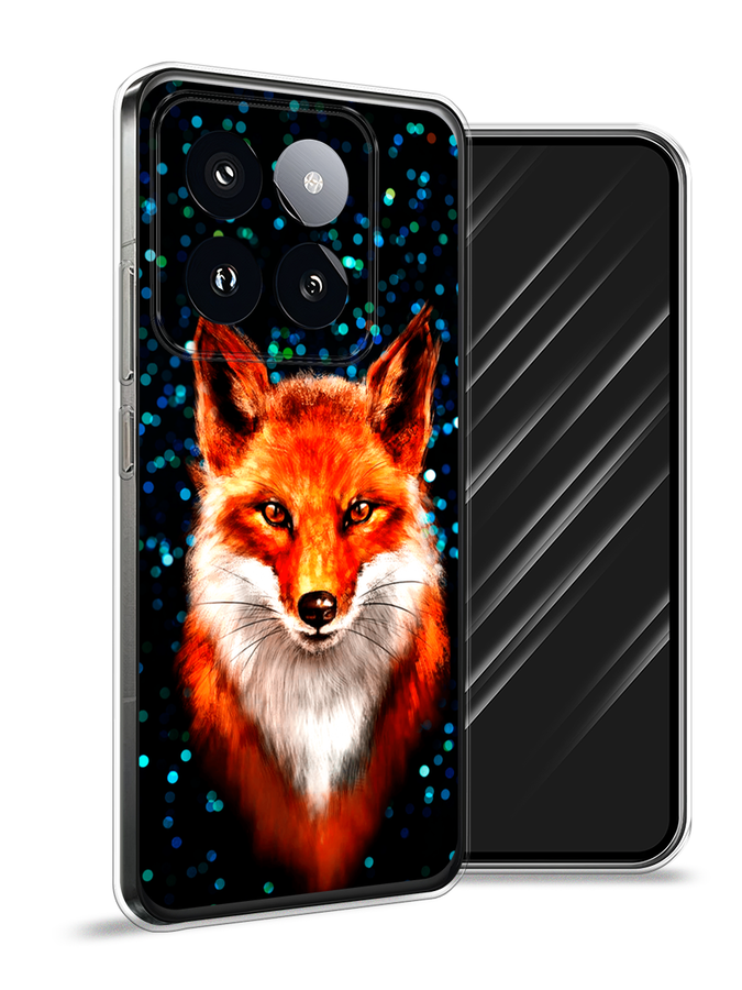 

Чехол Awog на Xiaomi 14 Pro "Волшебная лиса", Оранжевый;черный;белый, 320450-1