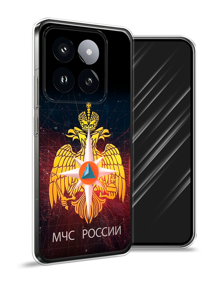 

Чехол Awog на Xiaomi 14 Pro "МЧС России", Черный;желтый;красный, 320450-1