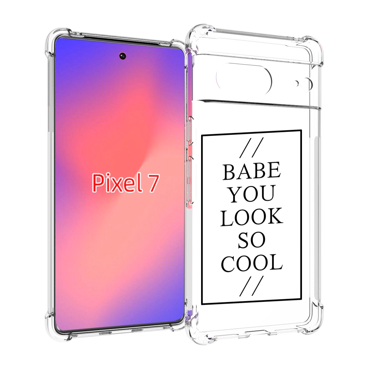 

Чехол Mypads Ты-Выглядишь-Очень-Круто Для Google Pixel 7, Прозрачный, Tocco