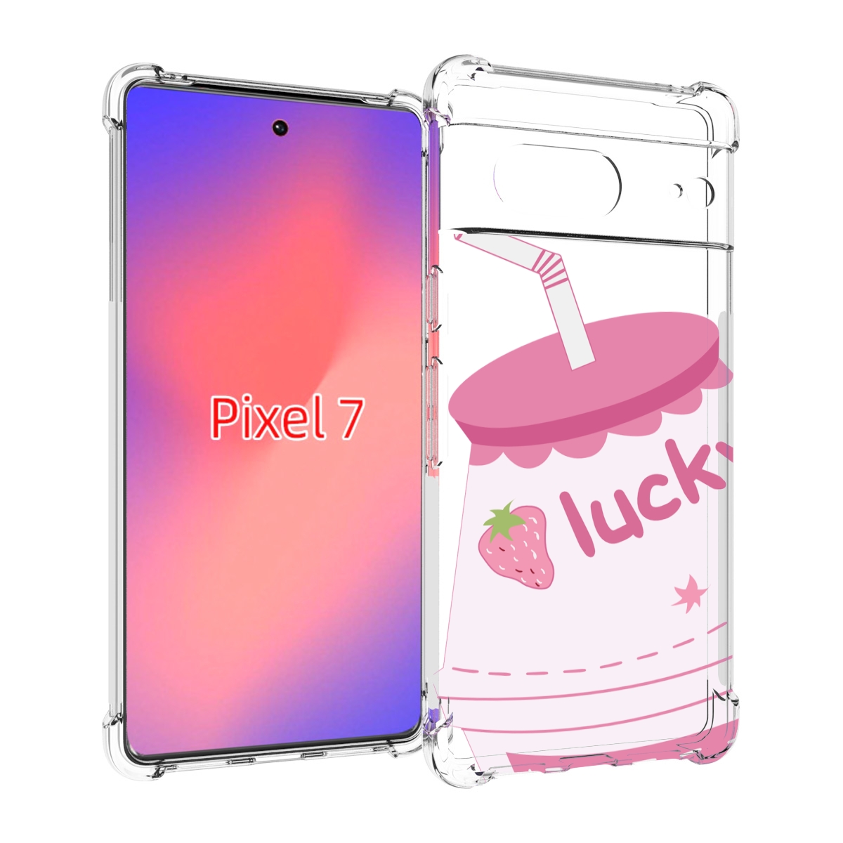 

Чехол Mypads Удачный-Напиток Для Google Pixel 7, Прозрачный, Tocco