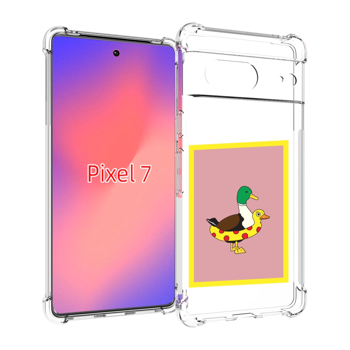 

Чехол Mypads Утка В Круге Надувном Для Google Pixel 7, Прозрачный, Tocco