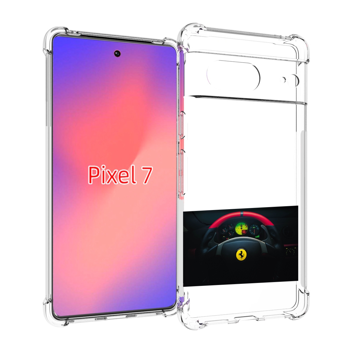

Чехол Mypads ferrari 2 Для Google Pixel 7, Прозрачный, Tocco