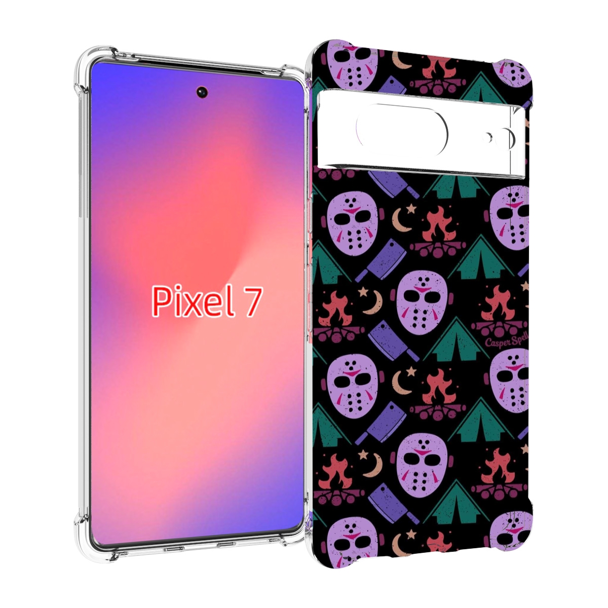 

Чехол Mypads Фиолетовые Маски Для Google Pixel 7, Прозрачный, Tocco
