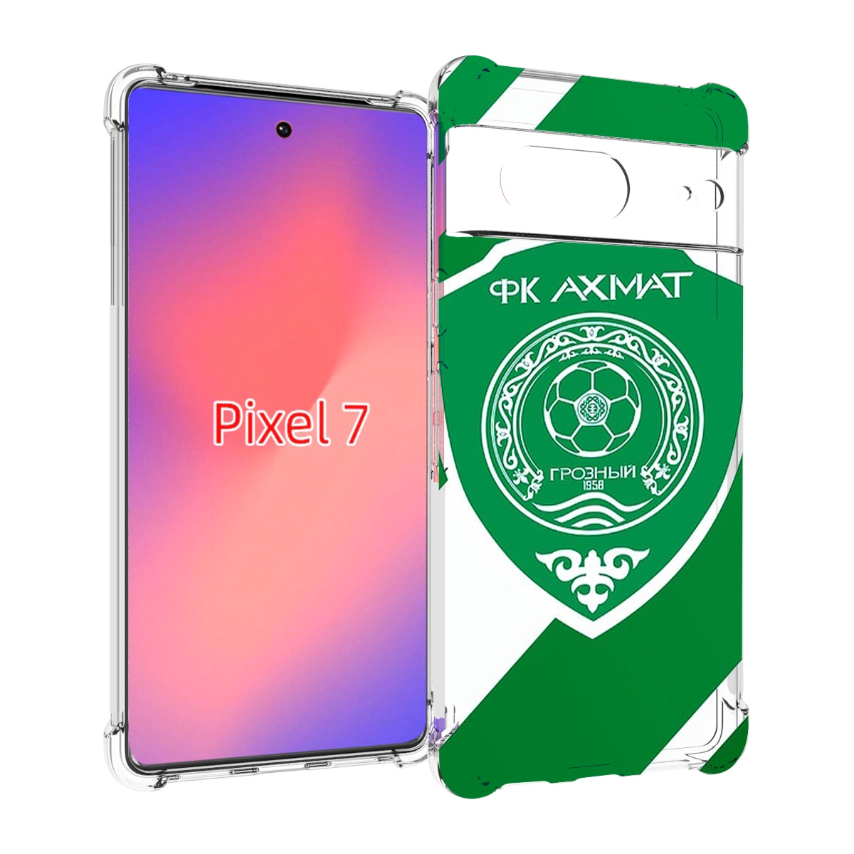 

Чехол Mypads Фк Ахмат Грозныи Мужской Для Google Pixel 7, Прозрачный, Tocco