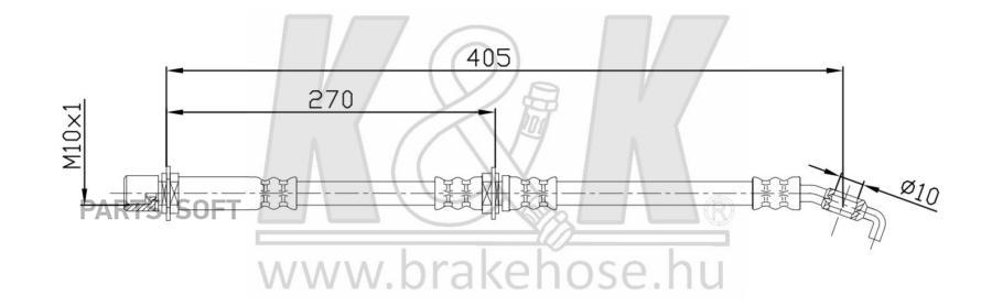 

Шланг Тормозной Toyota Hiace Iv. Bus (_H1_ _H2_) 2.4 4Wd 08.95-04.98 K&K Ft0034