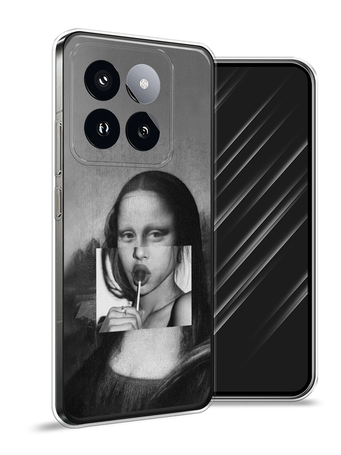 

Чехол Awog на Xiaomi 14 Pro "Mona Lisa sucking lollipop", Серый, 320450-1