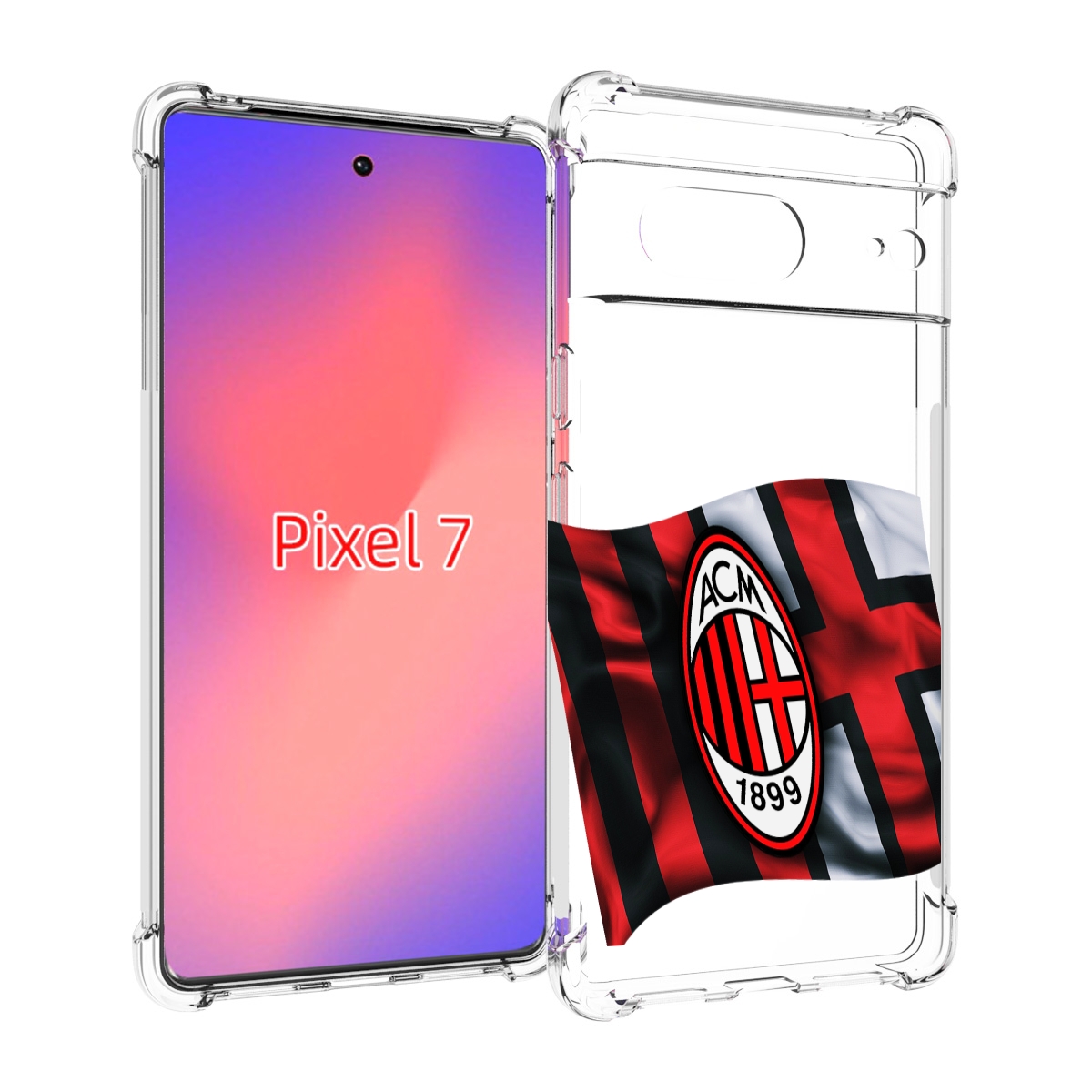 

Чехол Mypads Фк Милан Мужской Для Google Pixel 7, Прозрачный, Tocco