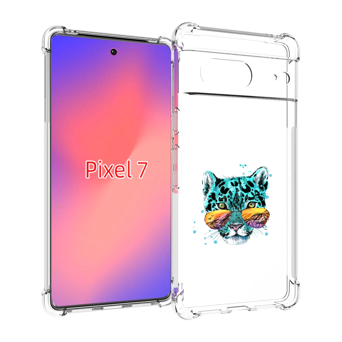 

Чехол Mypads Голубой Лео Для Google Pixel 7, Прозрачный, Tocco