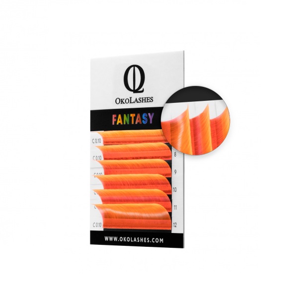 

Ресницы Oko Lashes Fantasy Неон Красный mix L 0.10 7-12 мм