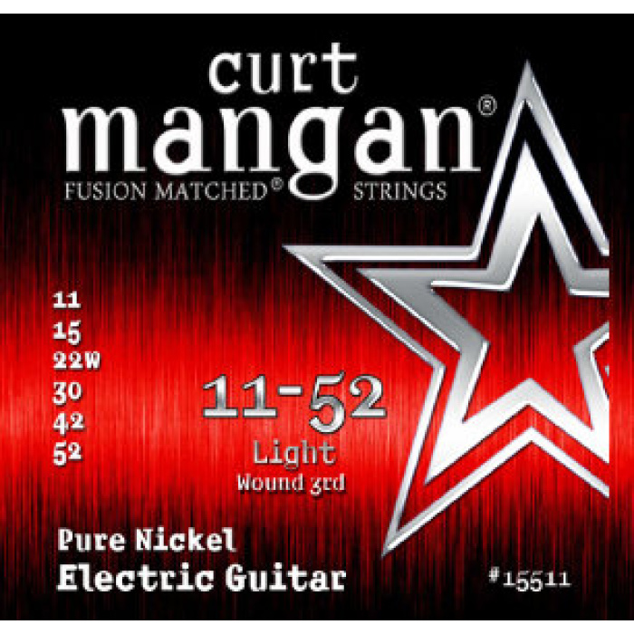 

Curt Mangan Electric Pure Nickel 11-52 струны для электрогитары