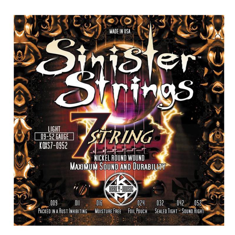 Kerly Kqxs7-0952 Sinister 7 Strings Nickel Plated Steel Tempered струны для 7-струнной эле