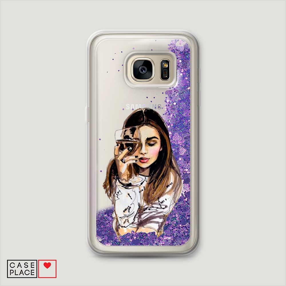 

Чехол Awog "Девушка с бокалом" на Samsung Galaxy S6 Edge, 24492-1