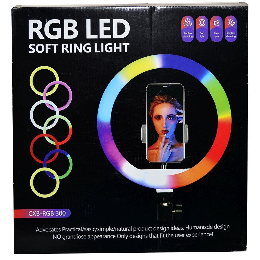 Лампа кольцевая светодиодная CXB-RGB300 CXB-RGB300 White