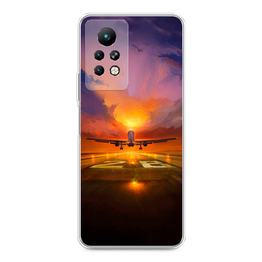 

Чехол для Infinix Note 11 Pro "Самолет на посадке", Оранжевый;синий, 3100550-6