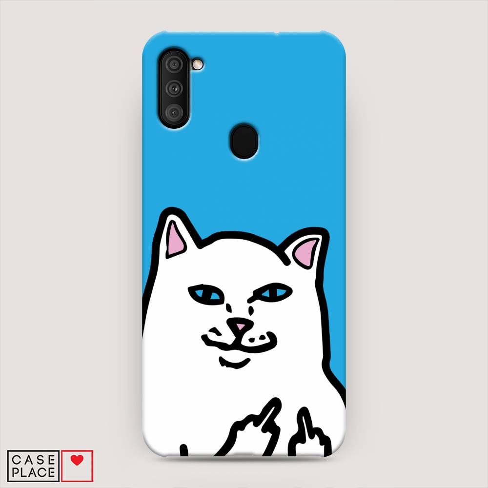 

Пластиковый чехол "Кот жесть" на Samsung Galaxy A11, 2100120-7