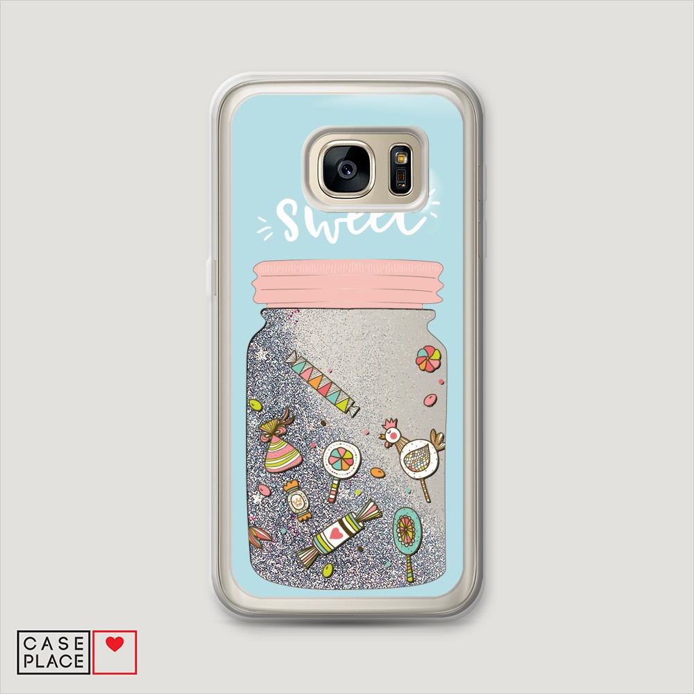 

Чехол Awog на Samsung Galaxy S6 Edge "Конфетки в банке", Разноцветный, 24491-1