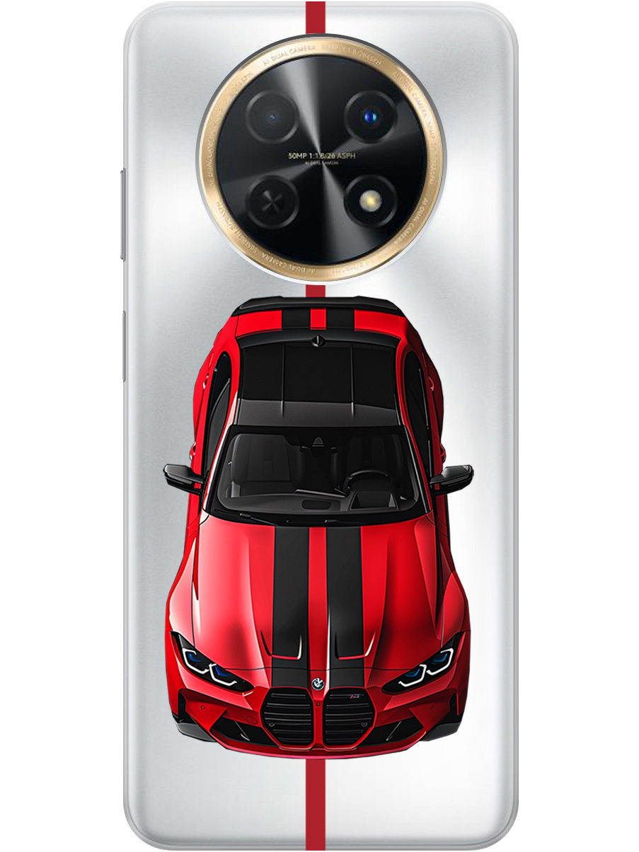 

Силиконовый чехол на Huawei nova Y91 с принтом "Красный БМВ", Прозрачный;голубой, 772566951