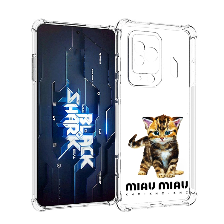 

Чехол MyPads Бренд miau miau для Xiaomi Black Shark 5 Pro, Прозрачный, Tocco