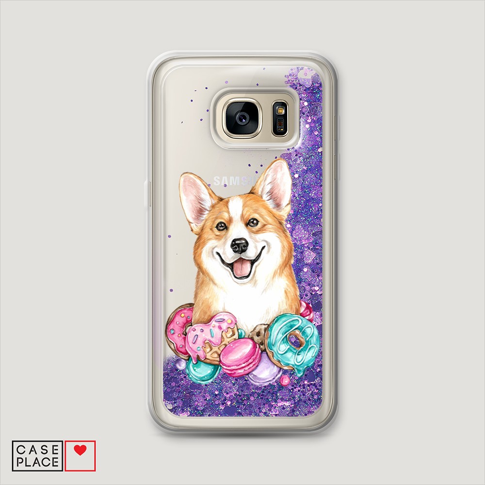 

Чехол Awog "Корги и сладости" на Samsung Galaxy S6 Edge, 24492-1