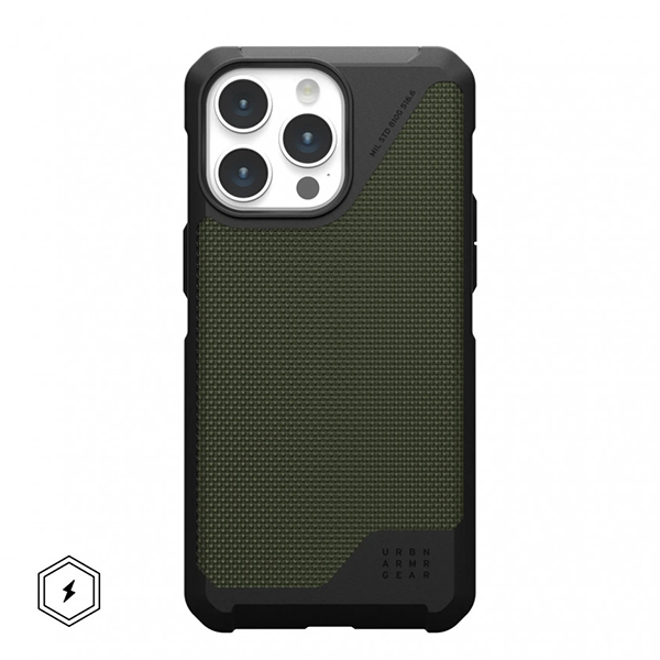 

Чехол UAG Metropolis LT MagSafe для iPhone 15 Pro MAX 6.7" оливковый (Kevlar Olive), Зеленый, Metropolis LT