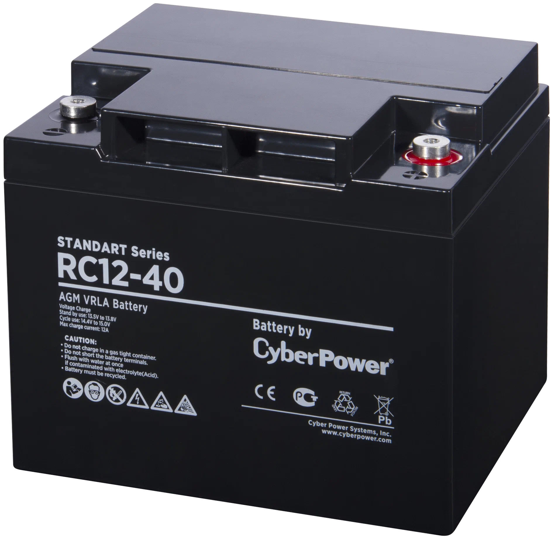 Аккумулятор для ИБП Cyberpower RC 12-40 40 А/ч 12 В (RC 12-40)