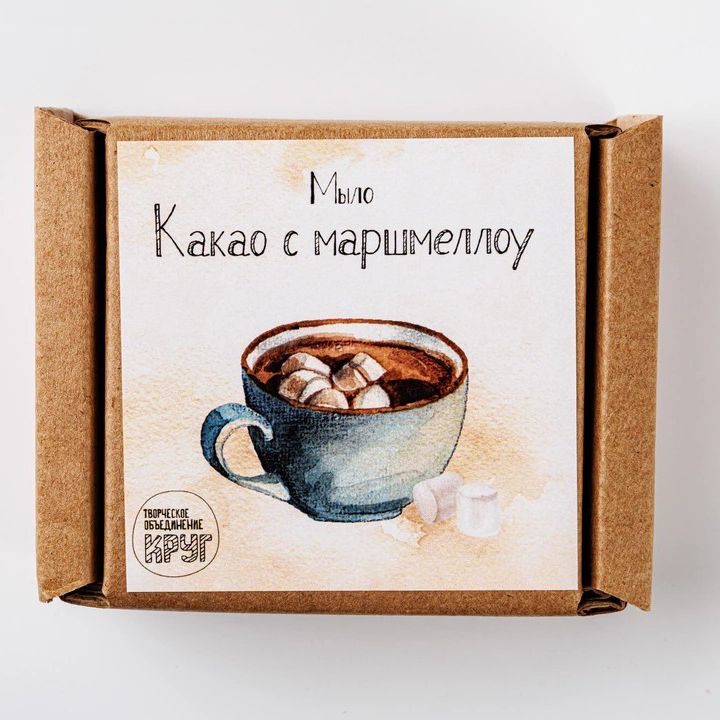 

Туалетное мыло твердое Какао с маршмеллоу 80 г