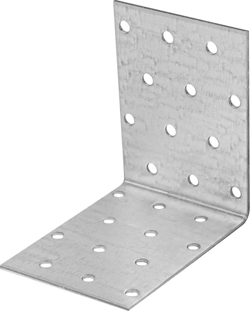 Угол крепежный равносторонний KUR 80x80x60x1.8 оцинкованная сталь цвет серый