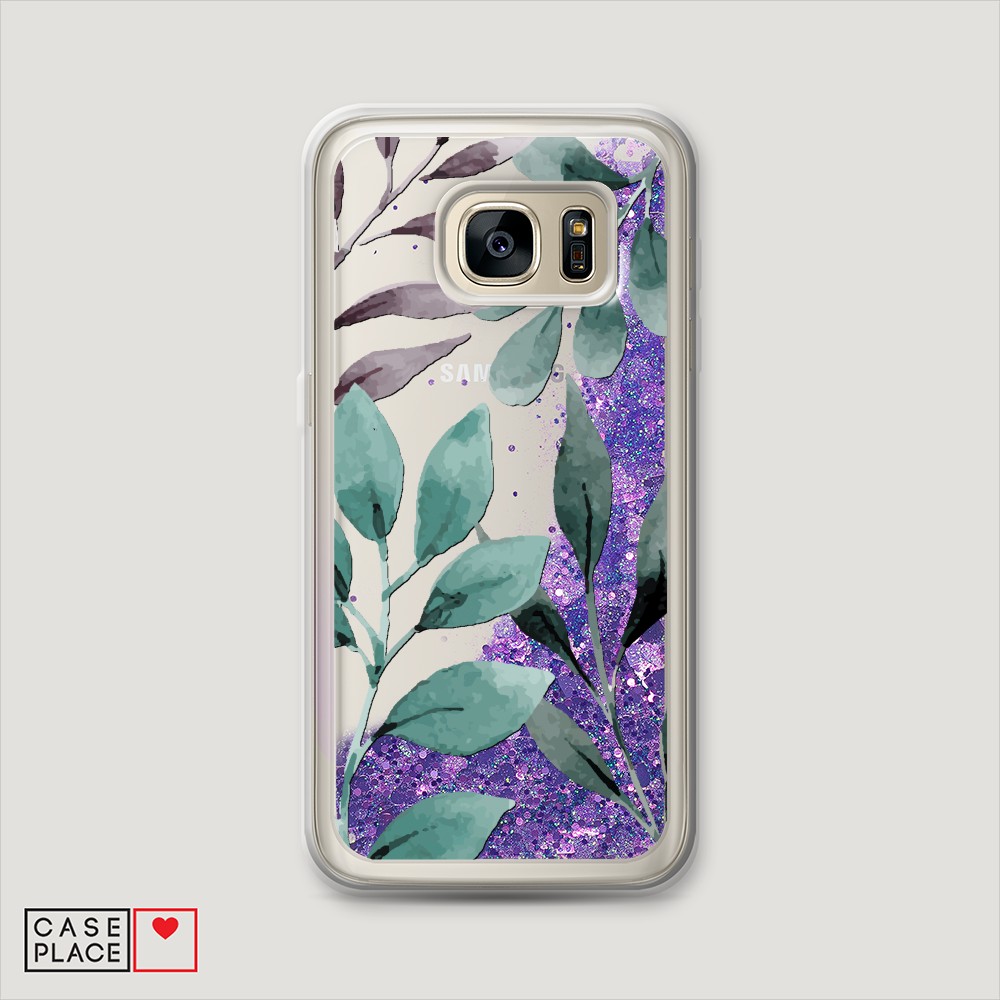 

Чехол Awog "Листы цветов" на Samsung Galaxy S6 Edge, 24492-1