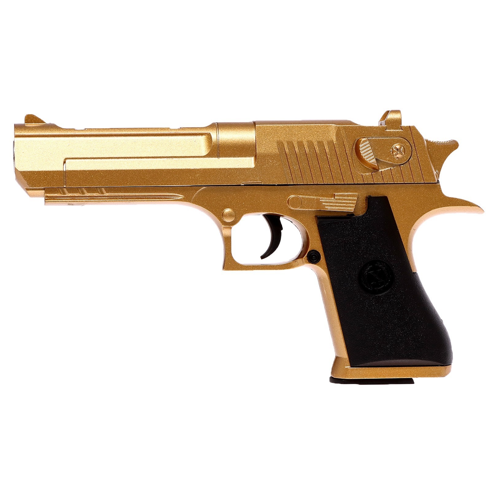 Пистолет игрушечный КНР Desert Eagle Gold, с металл, пластик, в коробке (K111B) пистолет desert eagle gold с металлическими элементами