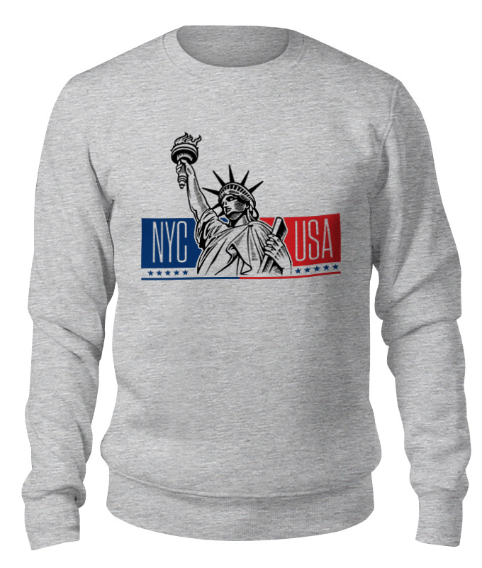 

Свитшот унисекс Printio New york city серый M, New york city