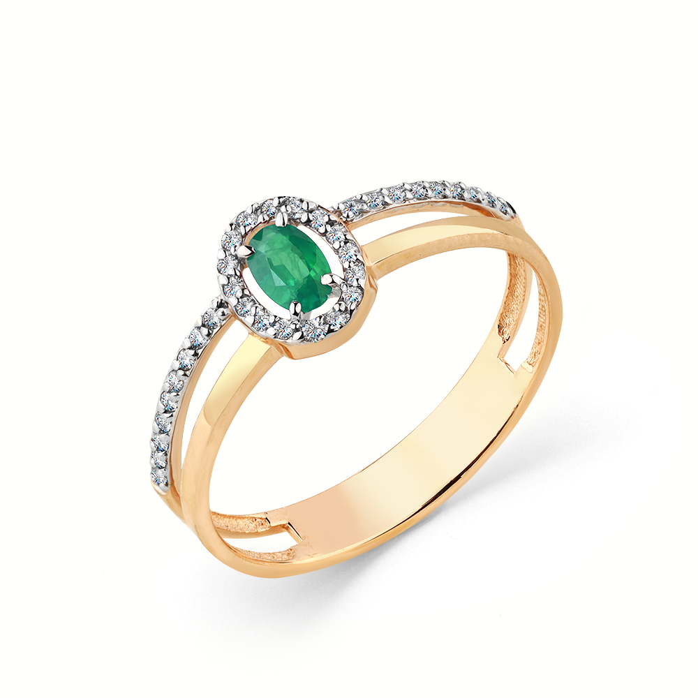

Серьги из красного золота Master Brilliant 2-108455-00-01, бриллиант/изумруд, 2-108455-00-01