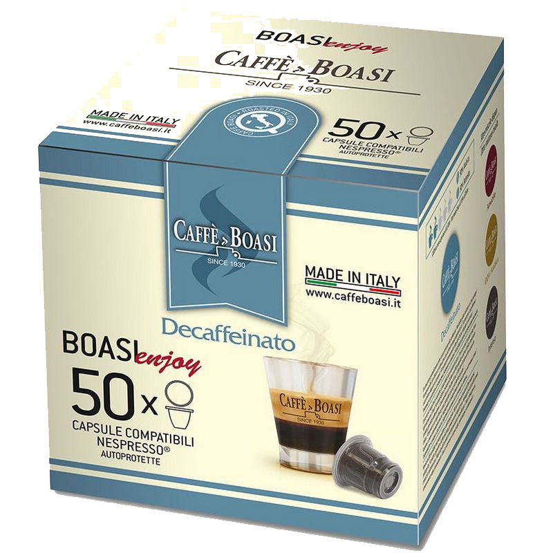 

Кофе в капсулах Caffe Boasi Enjoy "Decaffeinato", для кофемашины Nespresso, 50 шт