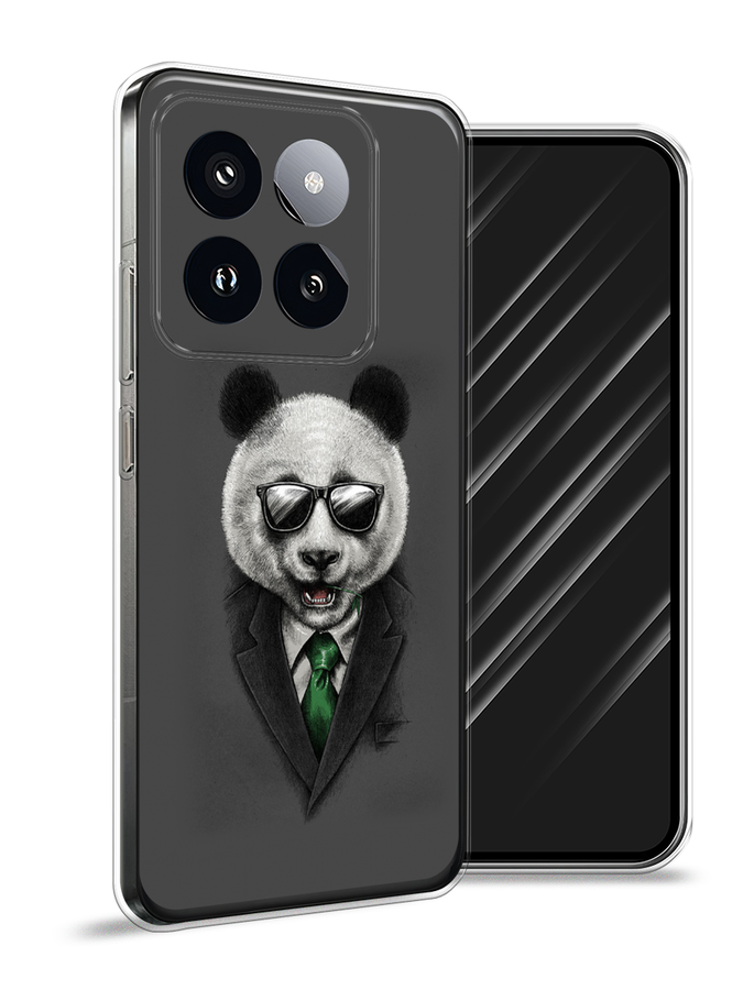 

Чехол Awog на Xiaomi 14 Pro "Деловая панда", Серый;зеленый, 320450-1