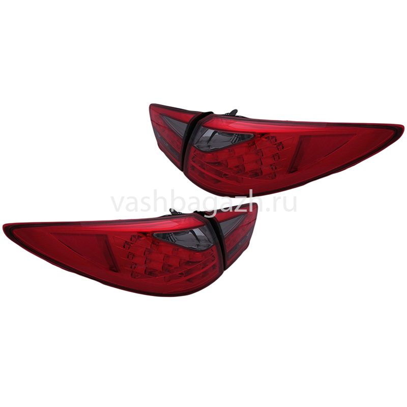 фото Задние фонари хендай ix35 2010-2015 модель №2, красные, комплект: л+п, тонированные rs