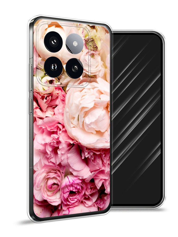

Чехол Awog на Xiaomi 14 Pro "Пионы яркие", Розовый, 320450-1