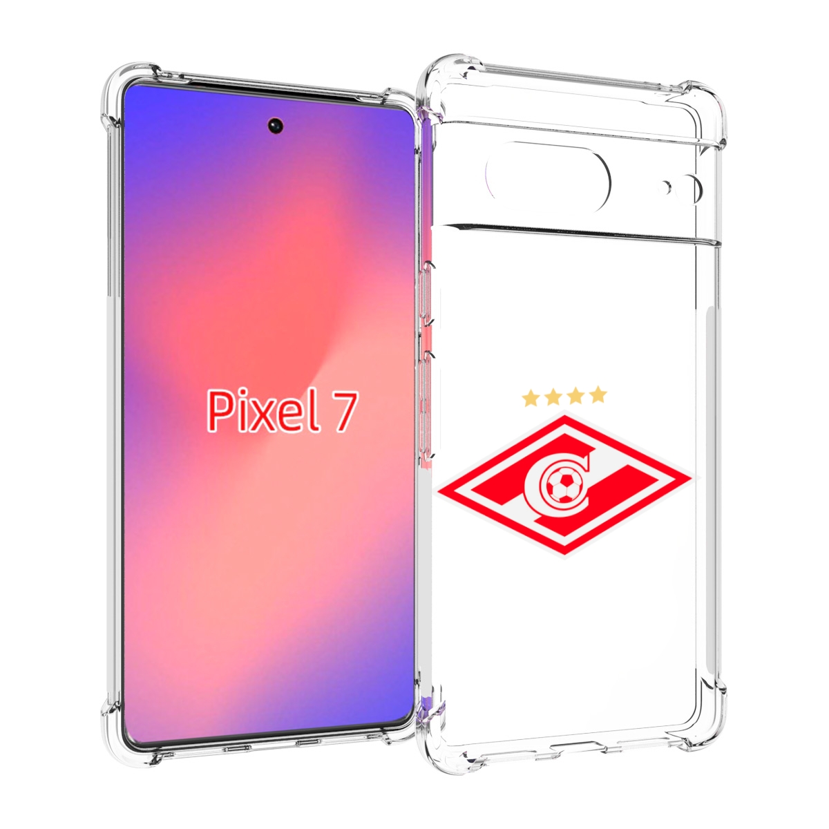 

Чехол Mypads Фк Спартак 1 Для Google Pixel 7, Прозрачный, Tocco