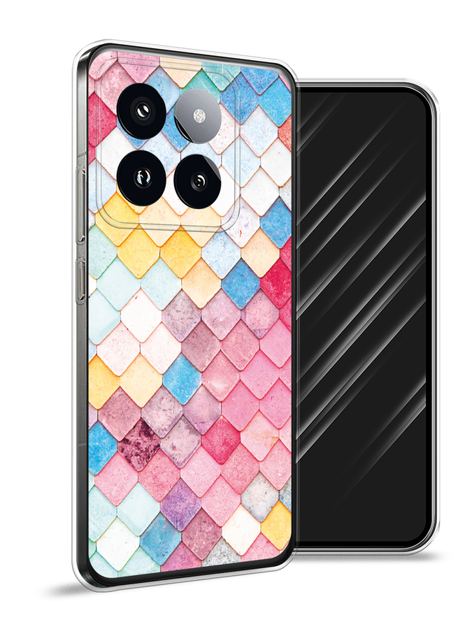 

Чехол Awog на Xiaomi 14 Pro "Нежные ромбики", Красный, 320450-1